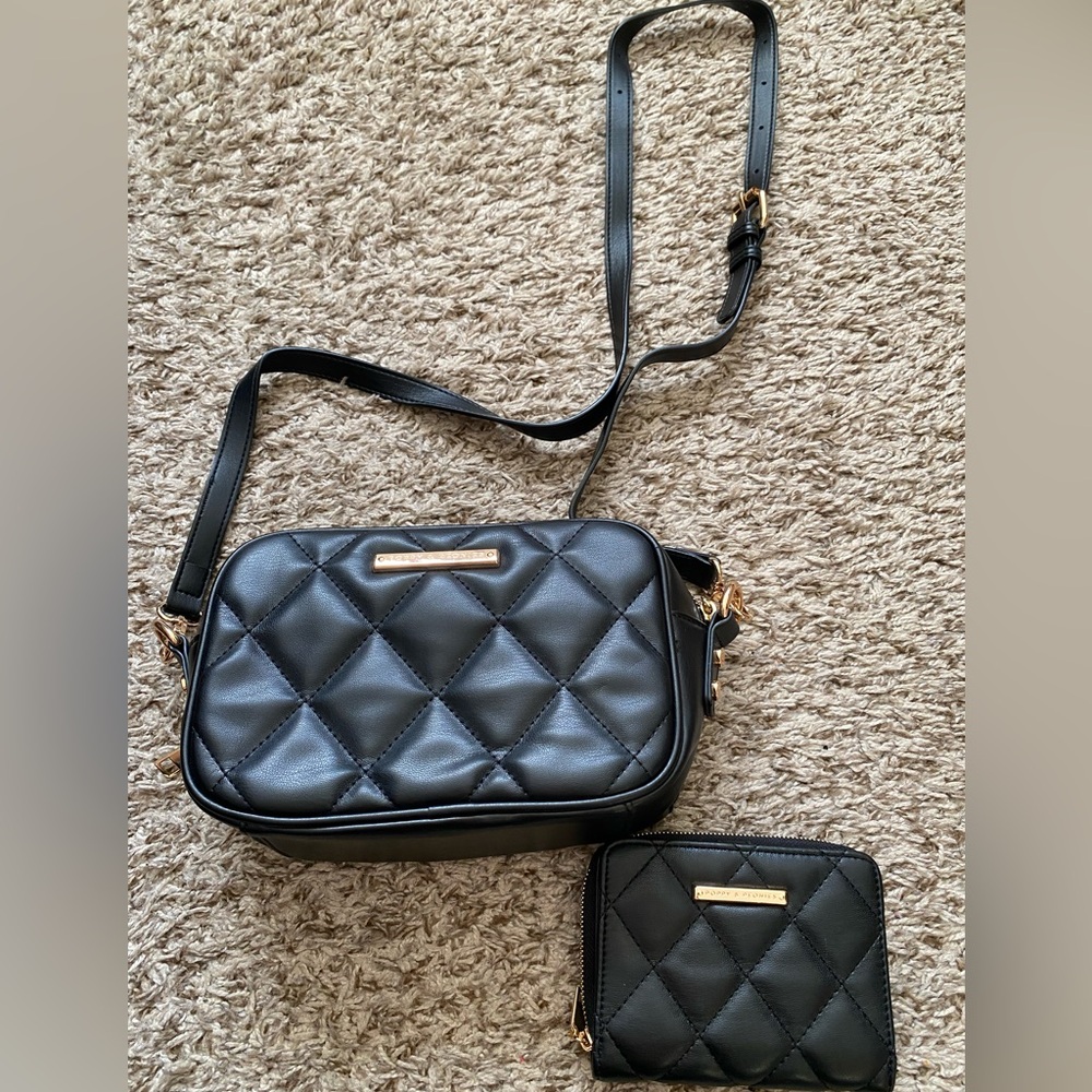 Poppy & Peonies Quilted Crossbody & Wallet Bundle
